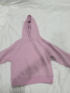 Zara Girls Pink Hooded Sweatshirt - Casual Pullover